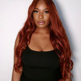 STRAIGHT SPICED COPPER MINK VIRGIN HD LACE WIG